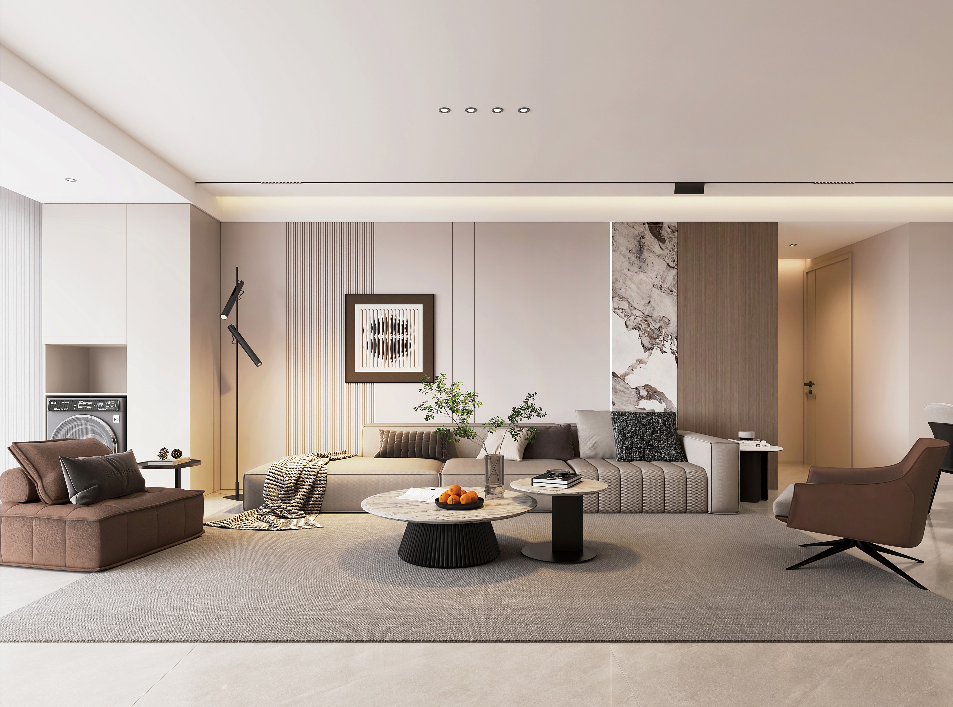 中房花語軒 | 超有腔調(diào)的137㎡現(xiàn)代風(fēng)，審美無敵了！