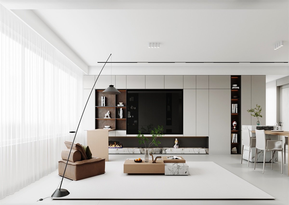 中海華樾143㎡ | 三口之家的極簡(jiǎn)主義，審美+功能雙雙在線！