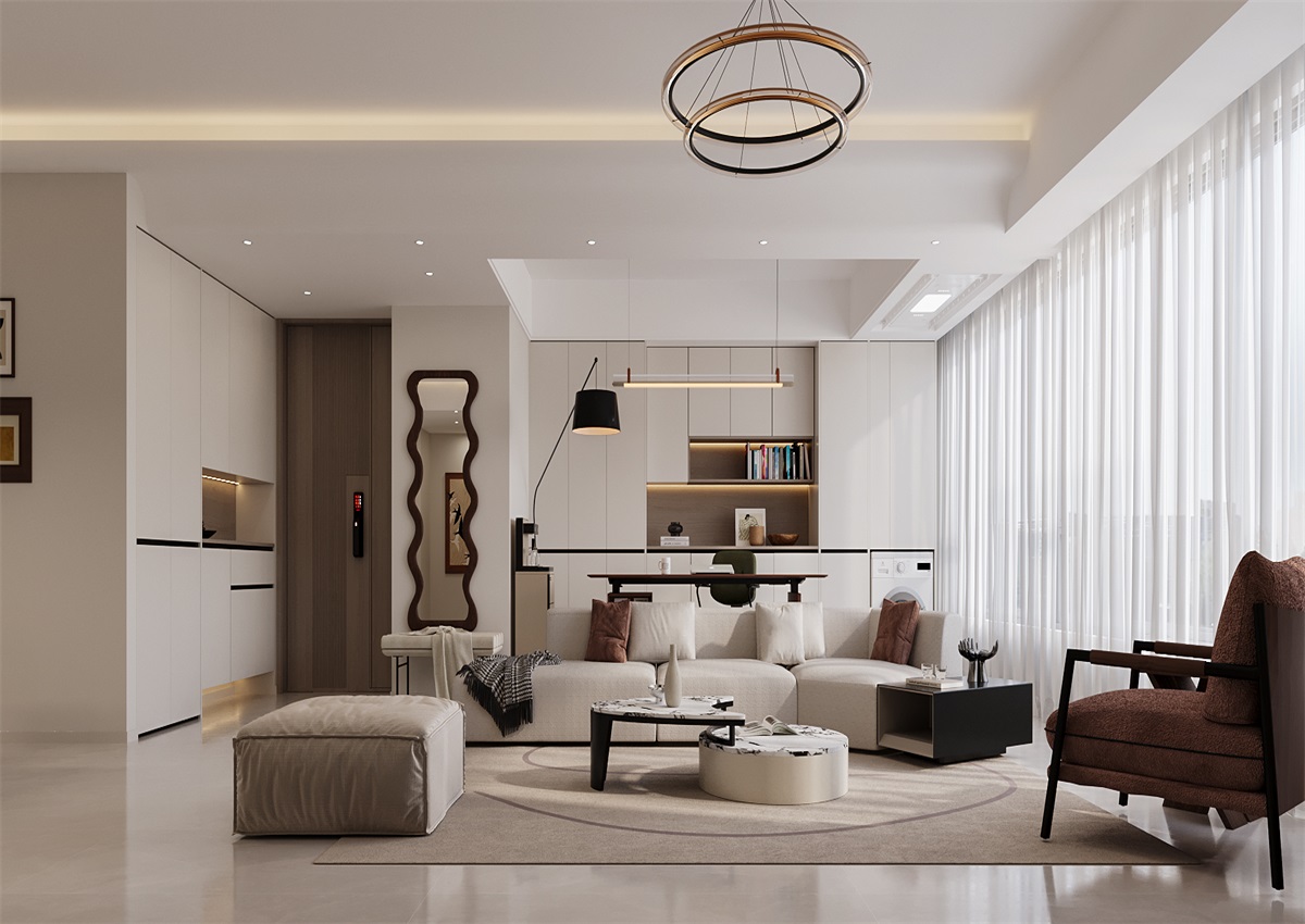 中海尚學(xué)府135㎡ | 為什么都喜歡奶油風(fēng)？看完她家我知道了