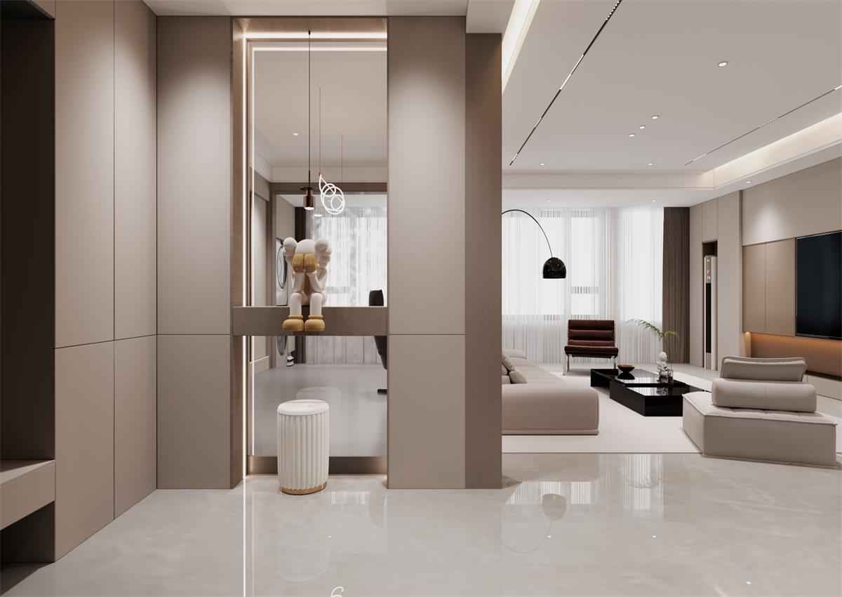 玉庭華府146㎡ | 自帶高級(jí)感的意式極簡(jiǎn)家，一進(jìn)門就想哇塞！