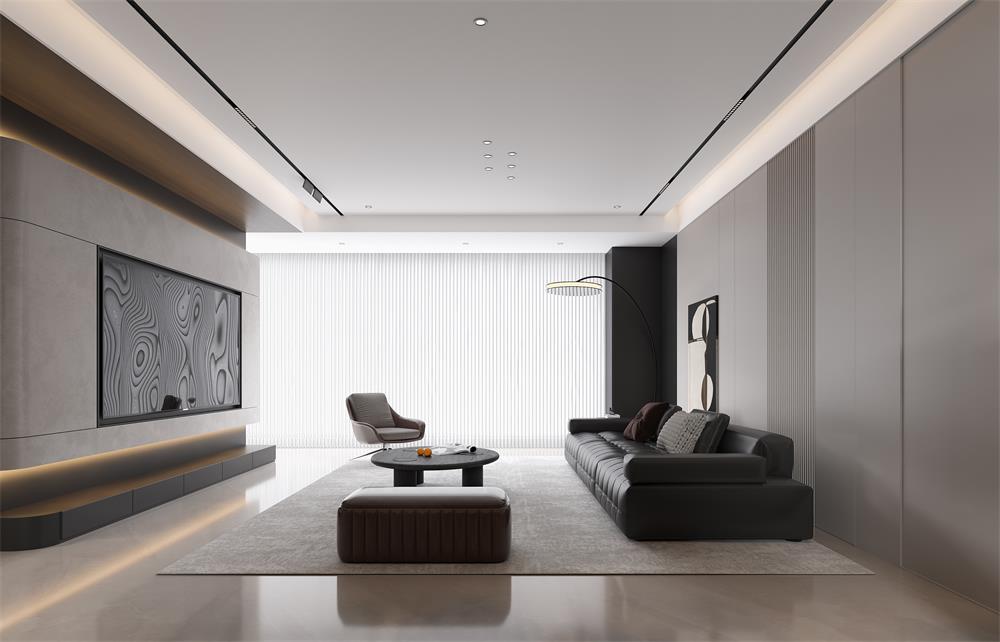 中海華樾133㎡ | 看不膩的「黑白極簡」王炸組合！高級感原地封神！