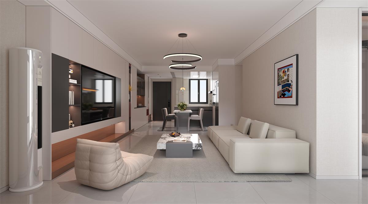 星耀閱海 |123㎡小三居極限改造！整墻收納柜+開(kāi)放式餐廚，空間翻倍還顯大！