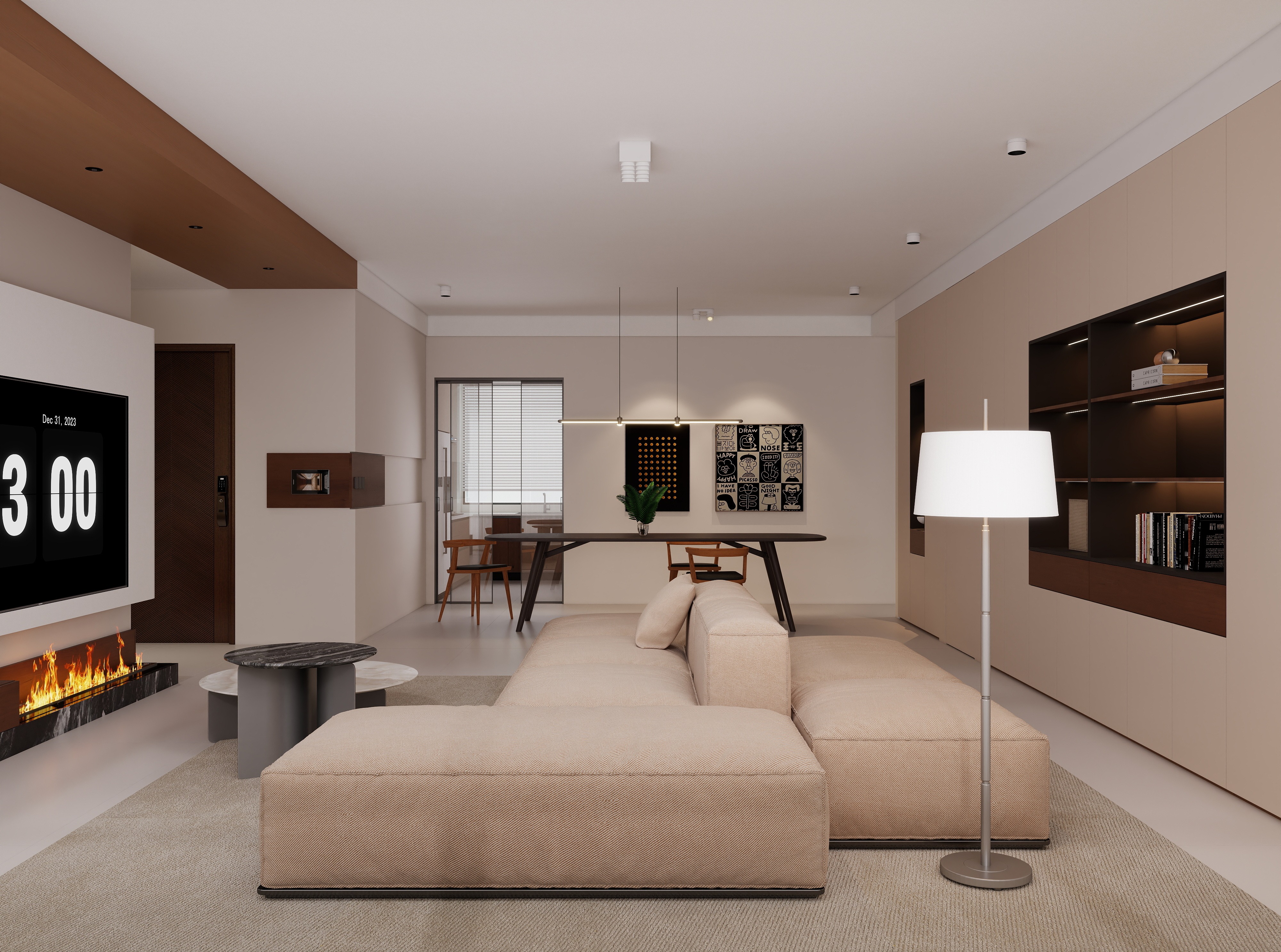 民生北府143㎡ | 極簡(jiǎn)主義的生活哲學(xué)，在市中心過(guò)上隱居生活~