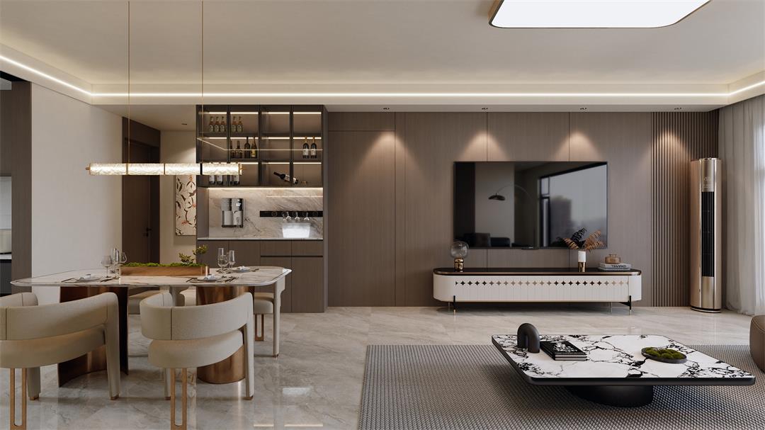 中海觀園132㎡ | 拯救審美疲勞！暖棕意式風(fēng)的家，溫暖又松弛